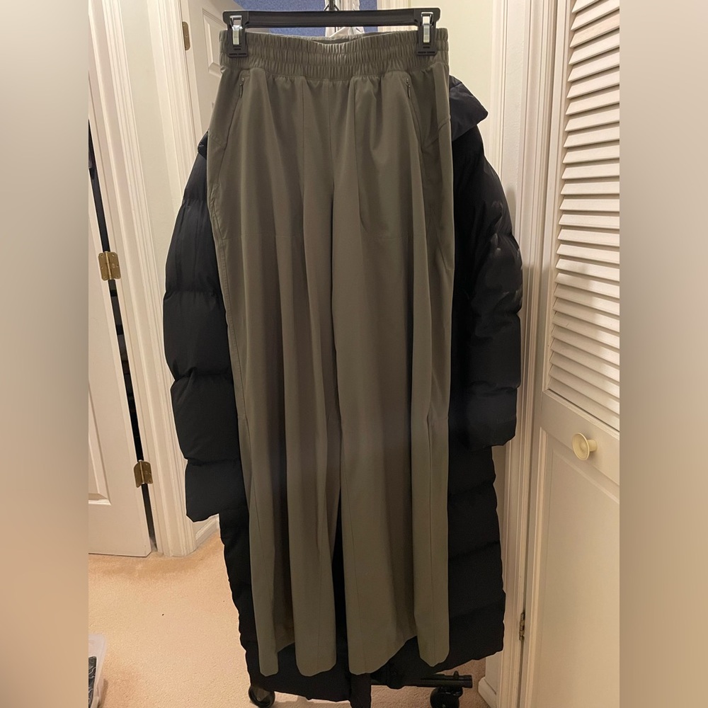lululemon athletica Army Green Wide Leg Pants
